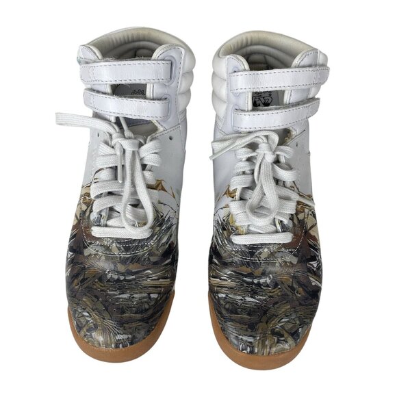 Reebok Shoes - Reebok City Classics By Stash Womens US 6.5 White Leather Sneakers Gum Sole Arti